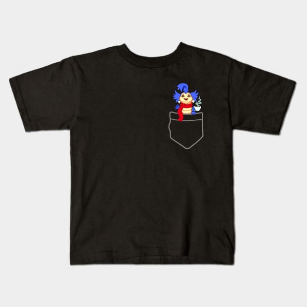 Tea Worm - Pocket Edition Kids T-Shirt by dreambeast.co